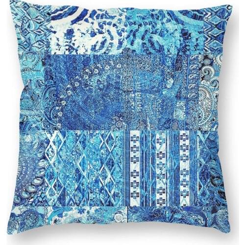 Bohemian Wonderland Ocean Pass Pillowcase Decoration Hippie Boho Cushion Cover Throw Pillow for Car Double-sided Printing