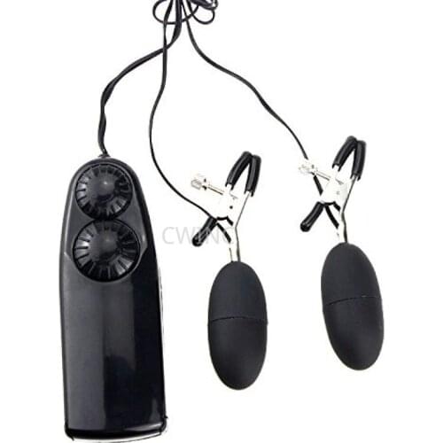 CW0103 Adjustable Speed Vibrating Nipple Clamps Electric Nipple Clip Vibrator Stimulators Massagers