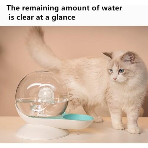 Pets Water Dispenser Plastic No Electricity Cats and Dogs Bubble Snails Automatic Cat Water Bowl Pets Water Dispenser
