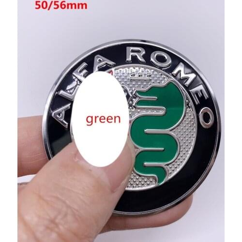 100pcs 56mm 5.0cm 40mm gold color silver Alfa Romeo GT CAR Tyre Emblem Badge Decal Fit For Wheel Center Hub Cap Sticker
