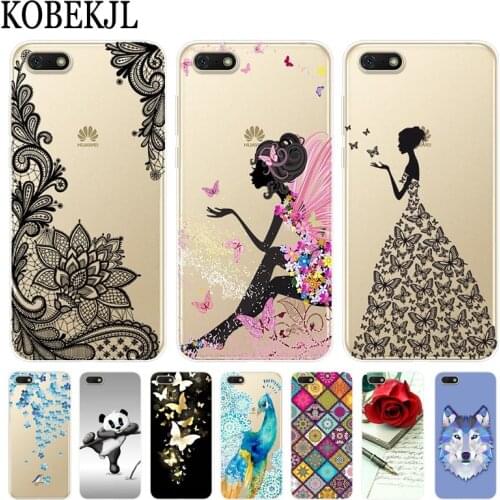Huawei Y5 2018 DRA-L21 Case Cover 5.45 Cartoon TPU Silicone Bag Back Cover Case For Huawei Y5 2018 Y 5 Y52018 DRA-LX2 Case Soft