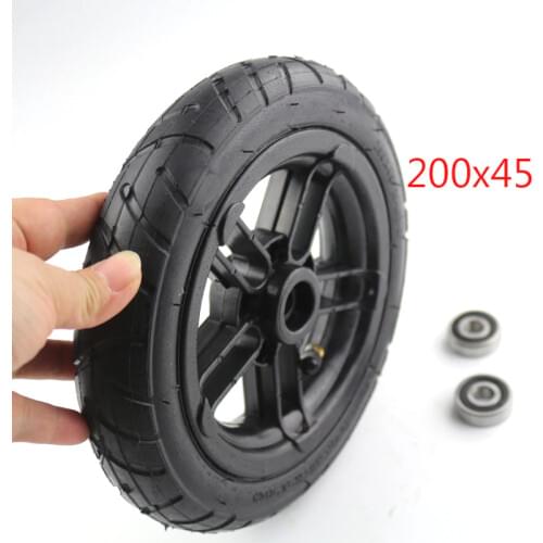 Good quality wheel 200x45 wheel 8inch Castor Wheel with Tyre & Tube motorcycle parts electric scooter