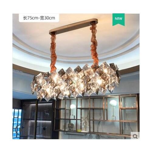 Chandelier Crystal chandelier luxury living room lamp Modern minimalist atmosphere light in the bedroom personality creative lam