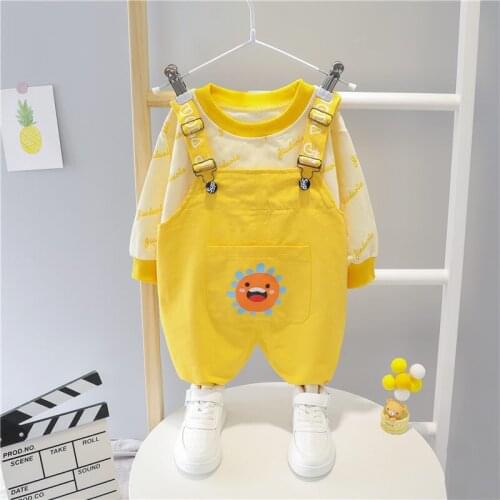 New Autumn Spring Kids Kids Costumes Boy Childrens Causal Printe Hoodies Boys Overalls Clothes Baby Kids Clothing Sets Outfits