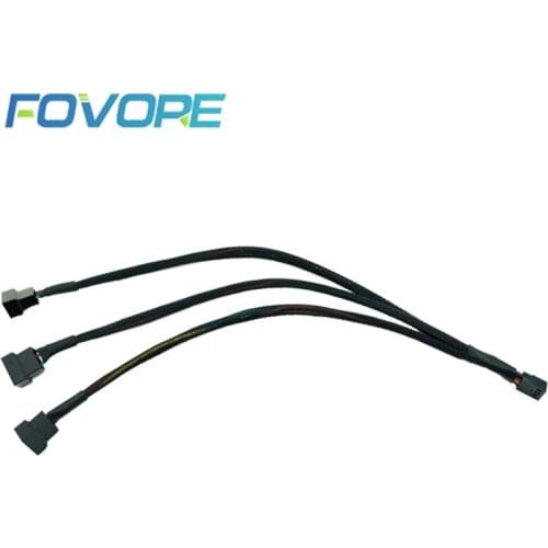 Mainboard CPU 4 PIN Fan Extention Cables PWM 4P Adapter Cable Computer Case Mainboard 4 PIN Power Cables Connectors Fan Splitter