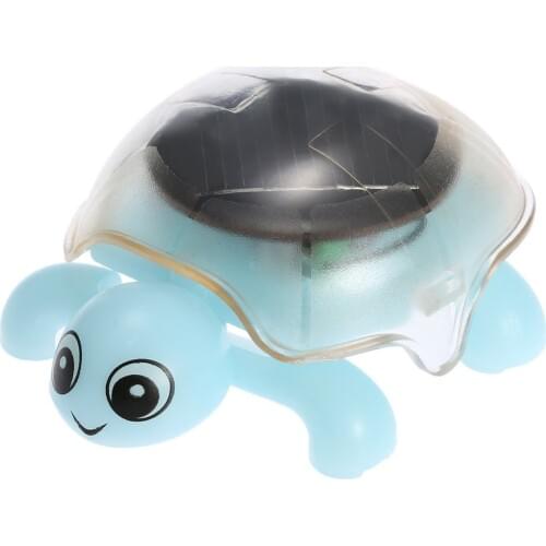 Cute Solar Mini Tortoise Crystal Solar Powered Tortoise Insect Solar Toys for Kids - Random Color