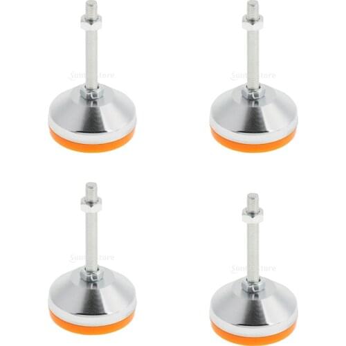 Pack of 4 Furniture Adjustable Screw on Glide Support Non Slip Leveling Foot Feet M16,M20