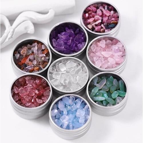 Natural Nail Crystal Stone Jewelry White Crystal Irregular Gravel Diy Decoration Nail Decoration Manicure Mixed Color