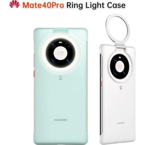 Original Huawei Mate 40 Pro Ring Light Case Wireless Power Supply Slim Design 54 Bright Precisely Arranged LED Adjustable