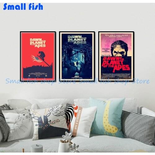 Dawn of the Planet of the Apes A poster classic old movie vintage poster retro nostalgia kraft paper wall stickers Home 42*30 cm