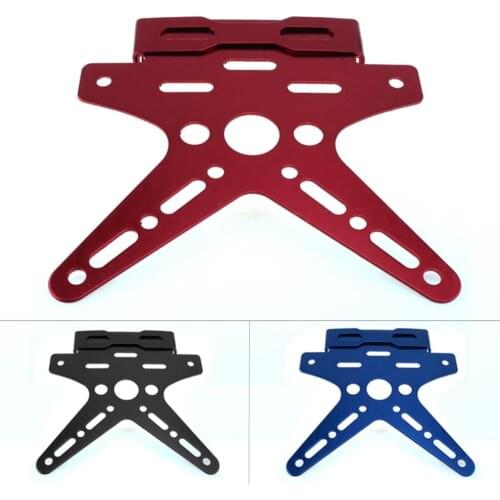 Durable Electroplate CNC Aluminum Alloy Motorcycle Rear License Plate Frame for Motorcycle Scooter