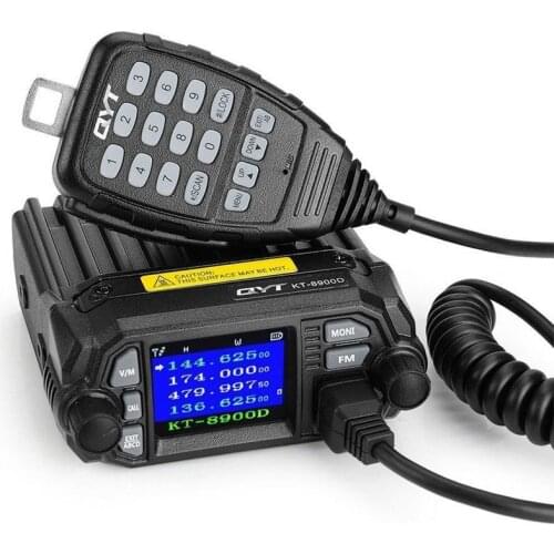 QYT KT-8900D 25W Dual Band Mini Mobile Transceiver Two Way Radio 136~174/400~480MHz Color Screen Quad-Standy Car Radio