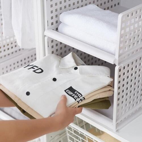 Detachable Multi-layer Wardrobe Clothes Socks Storage Basket Shelf Organizer