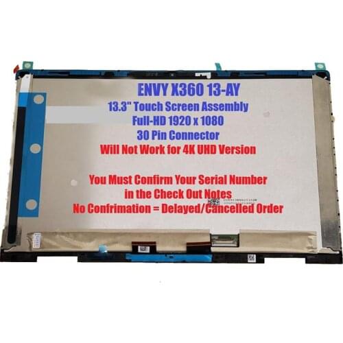 13.3" FHD Touch Screen Assembly L94493-001 For HP ENVY X360 13-AY