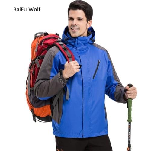 Outdoor Jacket Man Thicken winter Brand Waterproof Hiking Camping Outdoor Climbing Clothes Sportwear hunting