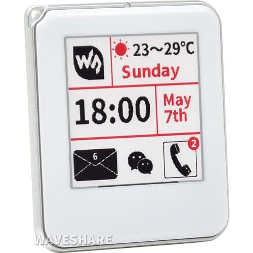 1.54inch Passive NFC-Powered E-Paper, No Battery, Wireless Powering and Data Transfer,Red / Black / White Three-color Displaying