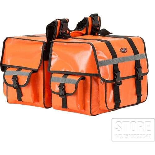 2020 moto Plugs size 70L Saddle bag Motorcycle saddle bags Waterproof reflective saddlebags luggage Back Motorbike seat bag