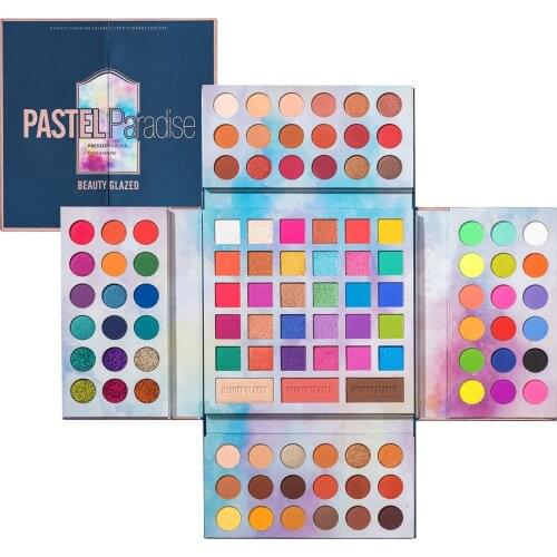 5 In 1 Beauty Glazed Eyeshadow 105 Colors Glitter Colorful Paradise Pressed Powder Shadows Palette Matte Shimmer Make Up Pallete