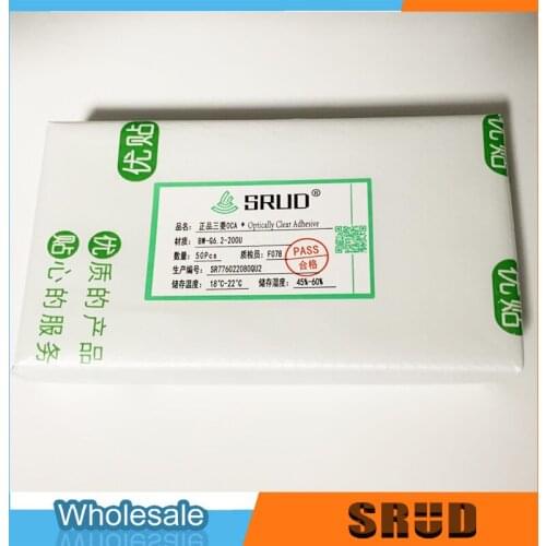 50Pcs 200Um Mitsubishi Original Optical Clear Adhesive For Samsung Galaxy A10s A20e A30s A40s A50s A70s OCA Glue Film