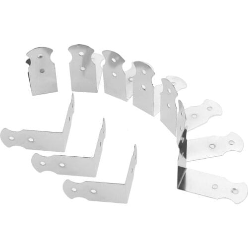8pcs Silver Corner Protectors 42*18mmDecorative Jewelry Box Wood Case Feet Leg Corner Protector