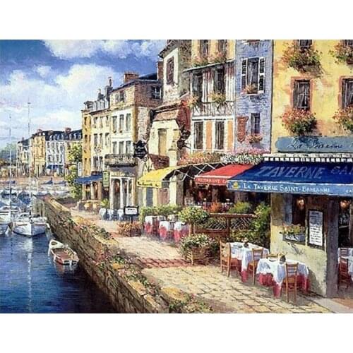 5D DIY Diamond Painting Full Square/Round Diamond Embroidery Venice landscape Mosaic Painting Decoration Flower HomeCrafts TY341