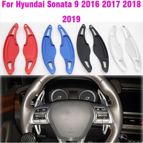 Aluminum Alloy Car Steering Wheel Gear Shifters Paddle Shift Extension For Hyundai Sonata 9 2016 2017 2018 2019