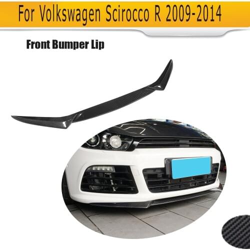 Carbon Fiber Car Front Bumper Lip Spoiler for Volkswagen VW Scirocco R 2009-2014 Non Standard