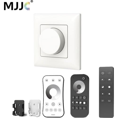 AC Triac LED Dimmer 220V 230V 110V Wireless RF Dimmable Knob Switch With 2.4G Remote Controller for Single Color LED Bulb Lamps