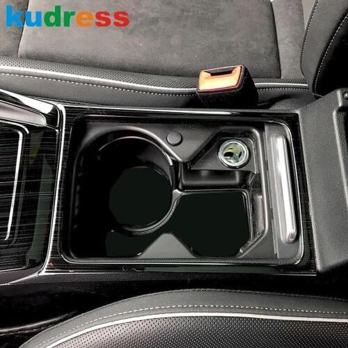 For Volkswagen For VW Golf MK8 Pro R 2021 2022 Stainless Steel Car Interior Front Water Cup Holder Frame Cover Trim Accessories