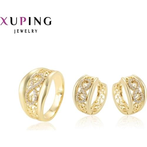 Xuping Elegant Temperament Jewelry Sets High Quality Synthetic Cubic Zirconia Jewelry Women Mothers Day Gift 64987