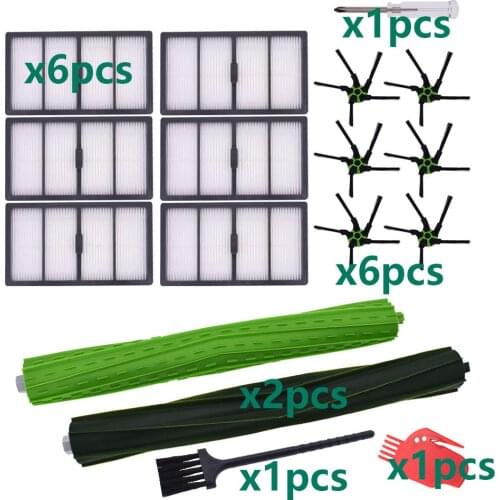 Filter Roller Rubber Corner Brush for iRobot Roomba S9 9150 S9+ s9 Plus 9550 Wi-Fi Connected Robot Vacuums Cleaner Accessories