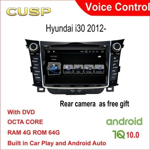 HYUNDAI I30 GPS RADIO ANDROID CAR GPS FOR HYUNDAI I30 CAR DVD CUSP CAR STEREO ANDROID 4G+64G Car Multimedia NAVI Voice CAR PLAY