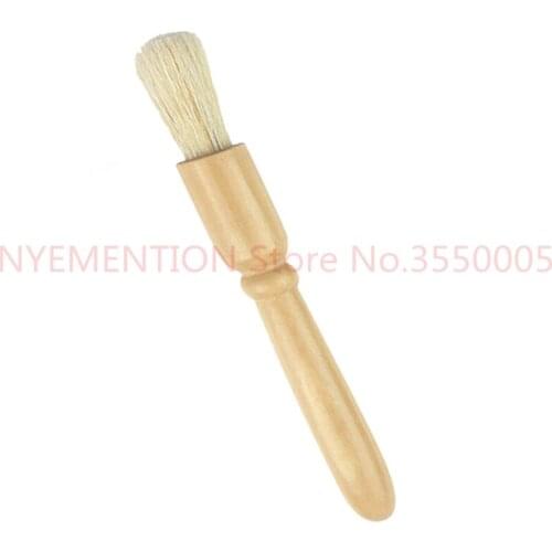 Coffee brush Coffee Grinder machine Cleaning Brush Wood Handle Natural Bristles Wood Dusting Espresso brush for Barista 100pcs