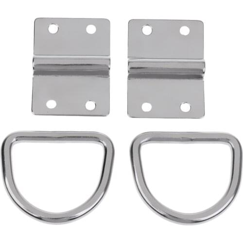 2 Pack Heavy Duty D Ring Tie Downs Lashing Anchor Point Securing for Kayaks, Trucks, Trailers, ATVs