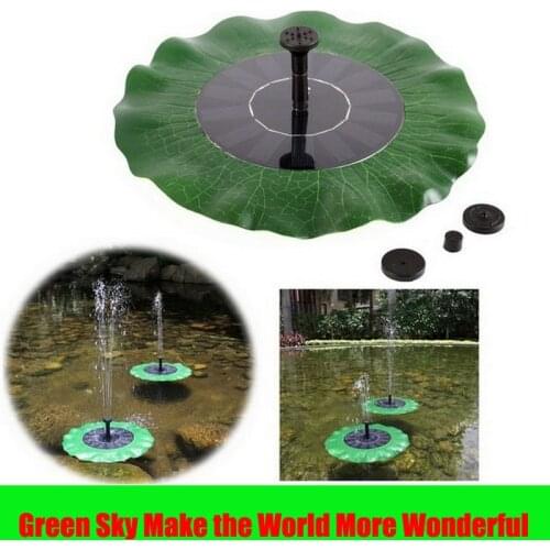 Max Spray Height 70CM Floating Lotus Leaf Pool Pond Outdoor Solar Panel Home Garden Decoration Solar Powered Fountain Pump