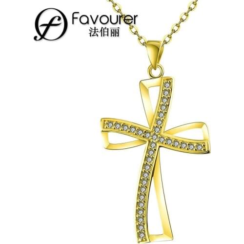 Holy X Trendy Necklaces & Pendants Gold color Statement Bling & Fashion Necklace Women Jewelry N066-A