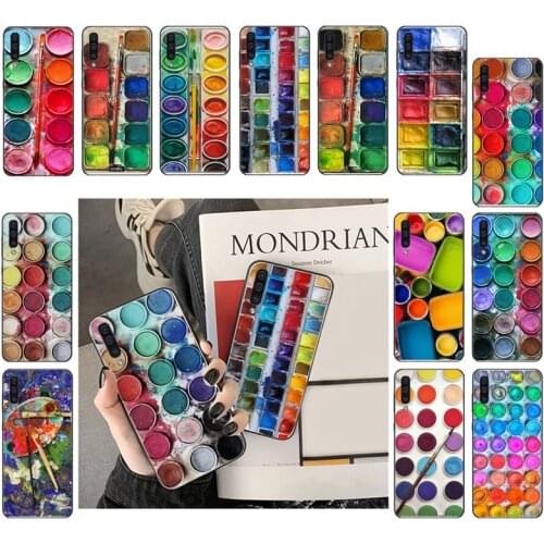 Watercolors Set Paint Palette Paint Box Phone Case For Samsung A41 A31 A50 A32 A11 A12 A02 A52 A21 M31 A72 A51 A70 A71 A21S