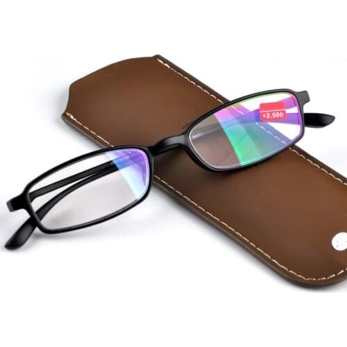 Women Reading Glasses Men TR90 Frame Super Light Aspheric Hardened Resin Lenses Coating Film 1.0 1.5 2.0 2.5 3.0 3.5 4.0 R110