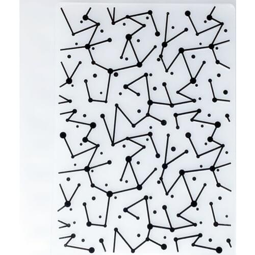 YLEF107 Stars Plastic Embossing Folder For Scrapbook Stencils DIY Photo Album Cards Making Decoration Scrapbooking Tools New