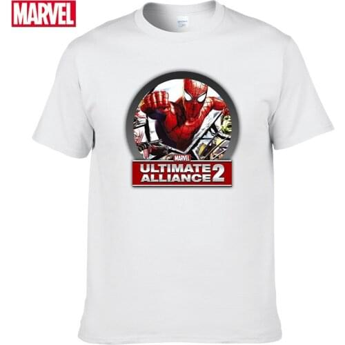 Marvel The Avengers Spider Man t-shirt Comfortable Breathable 100% cotton Fashion clothes for teens Summer Tops Clothes men #96