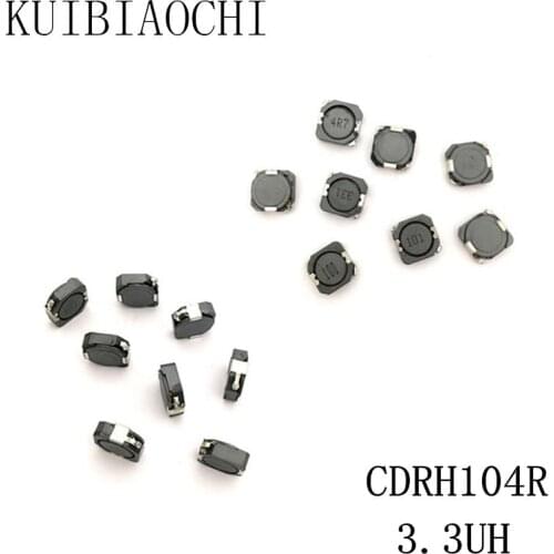 10pcs/LOT SMD Power Inductor CDRH104R 3.3UH 3R3 10*10*4mm shielded winding inductor