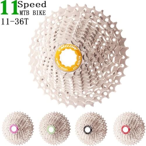 SMLLOW Bicycle 11Speed 11- 36T Freewheel 11s Cassette Road Bike MTB Sprocket for UT DA K7 GX RIVAL1 Force1 1X system CX