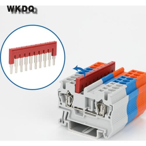 1Pc FBS10-5 Wiring Jumper For PT/ST 2.5 mm^2 10 seats Connector DIN Rail Terminal Block Accessories Plug-In Bridge FBS 10-5