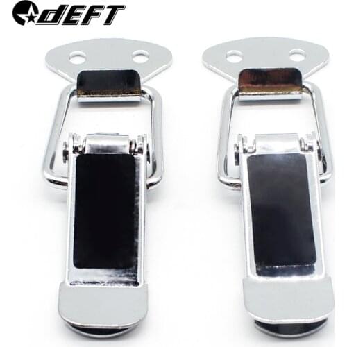 DEFT 2Pcs Universal Bumper Durable Security Hook Lock Clip Kit Clip Hasp Racing Car Truck Hood Quick Release Fastener Auto