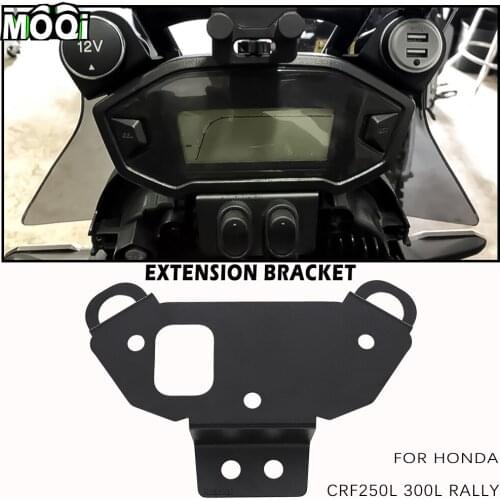 For HONDA CRF250L CRF300L Rally CRF 250L Motorcycle USB Charger Instrument Extension Bracket Dash Panel Cigarette Lighter