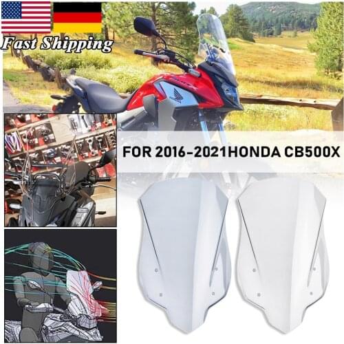 For Honda CB500X Windshield Windscreen 2016 2017 2018 2019 2020 2021 CB 500X Injection Wind Deflector Flyscreen Visor Protector