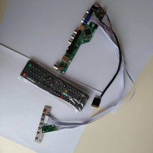 VGA AV TV USB LCD LED TV AUDIO HDMI Controller Board DIY For LTN156HT01-201 15.6" 1920×1080 Moniter Card