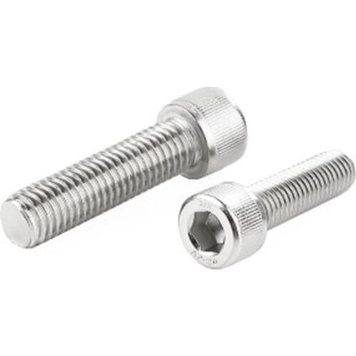 304 stainless steel DIN912 hexagon socket screw cylindrical bolt cup head screw knurled