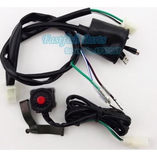 Kill Switch & Wiring Loom Harness For Chinese 50cc 110cc 125cc 140cc 150cc 160cc Pit Dirt Bike Motorcycle ATV Quad