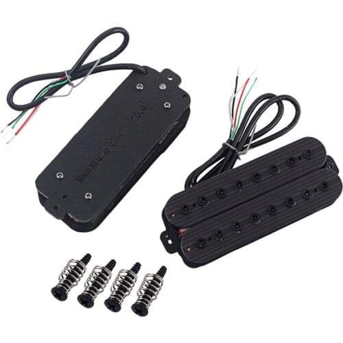 AlnicoV 8 Strings Neck Bridge Pickup 18/20K For Guitar Parts